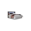 Bowery Hill King LED Panel Headboard in Smokey Gray