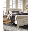 Bowery Hill King Panel Headboard in Whitewash