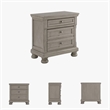 Bowery Hill 2 Drawer Nightstand in Light Gray