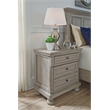 Bowery Hill 2 Drawer Nightstand in Light Gray