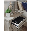 Bowery Hill 2 Drawer Nightstand in Light Gray