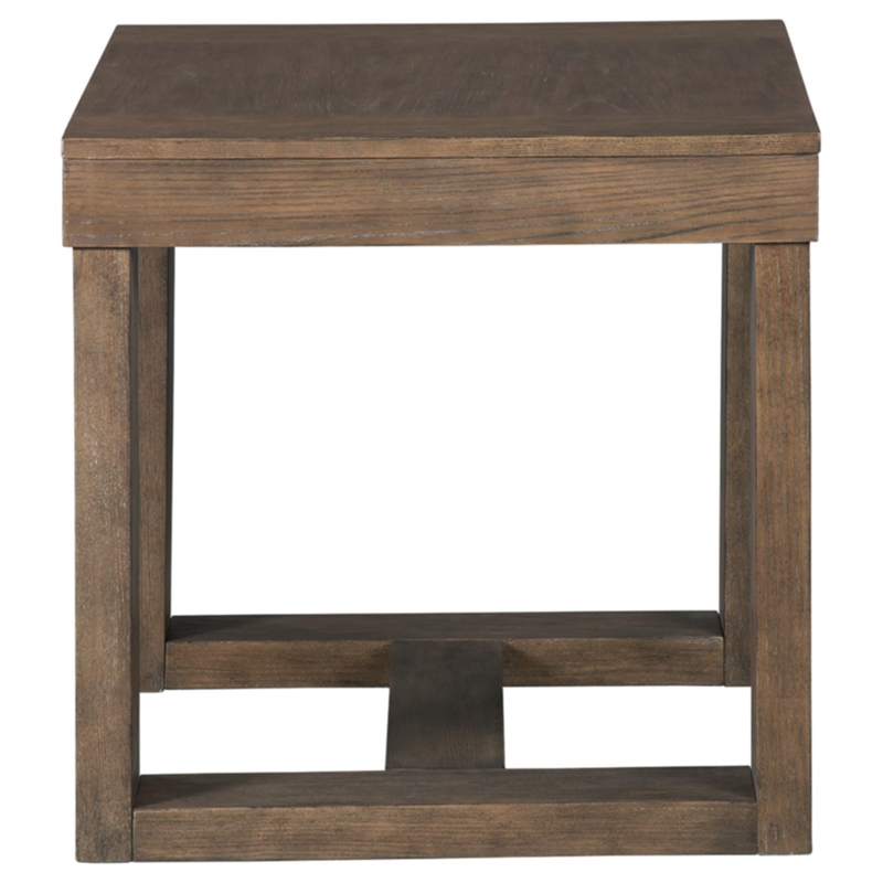 Bowery Hill Ash Veneers Grayish Brown End Table Square 24