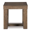 Bowery Hill Ash Veneers Grayish Brown End Table Square 24