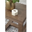 Bowery Hill Ash Veneers Grayish Brown End Table Square 24