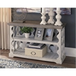Bowery Hill Console Table in Gray and White