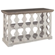 Bowery Hill Console Table in Gray and White