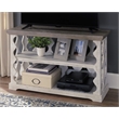 Bowery Hill Console Table in Gray and White