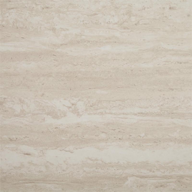 Bowery Hill Faux Marble Beige and Gold Coffee Table Set Rectangular 47