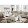 Bowery Hill Oversized Accent Ottoman in Parchment