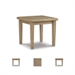 Bowery Hill Square Contemporary Wood Patio End Table in Brown