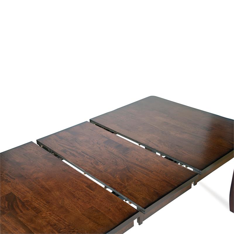 Bowery Hill Wood Extendable Dining Table in Dark Cherry