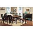 Bowery Hill Wood Extendable Dining Table in Black