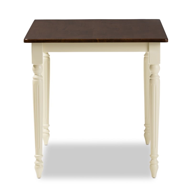 Bowery Hill Cottage Dining Table in Brown and Cream