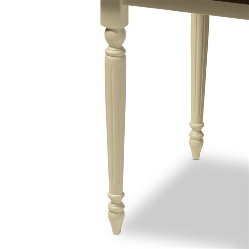 Bowery Hill Cottage Dining Table in Brown and Cream