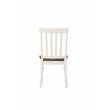 Bowery Hill MDF Acacia Veneer Two-Tone Dining Set Rectangular Plank Effect Top 80