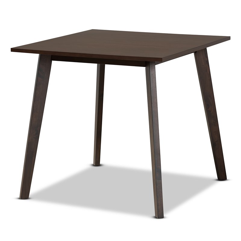 Bowery Hill Upholstered Dark Oak 5-Piece Wood Dining Set in Beige