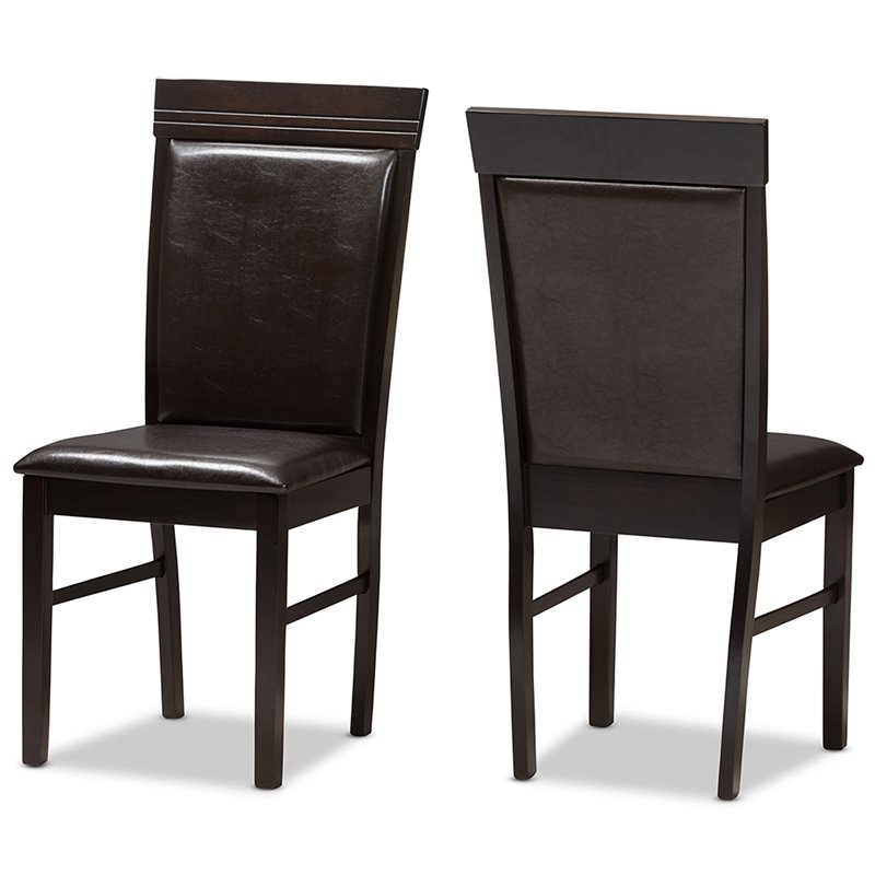 Bowery Hill 5 Piece Dining Set in Dark Brown