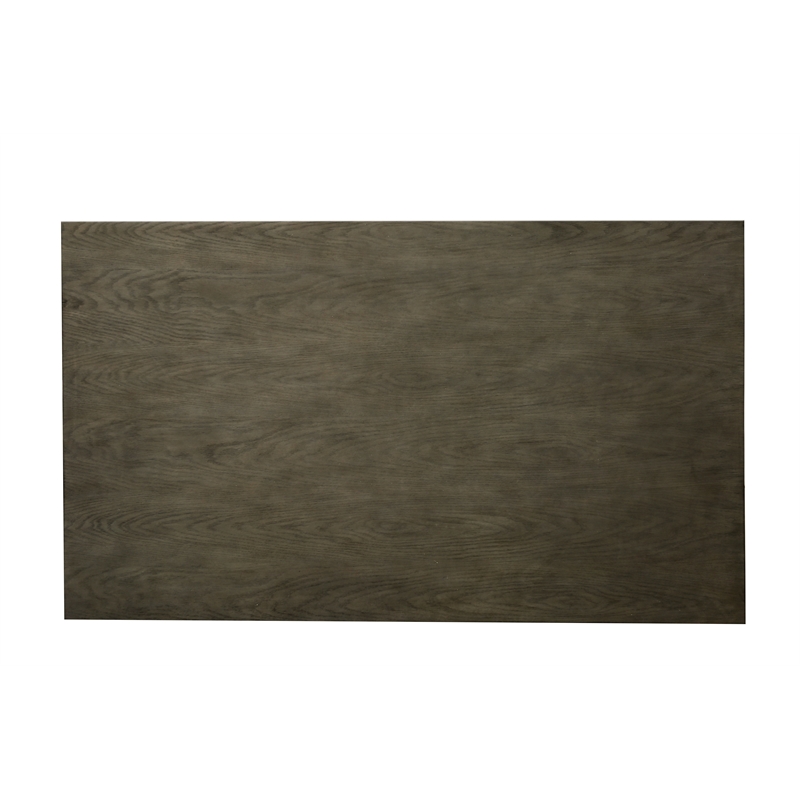 Bowery Hill Wood 7 Piece Counter Height Set in Weathered Gray