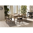 Bowery Hill 5 Piece Dining Set in Light Brown