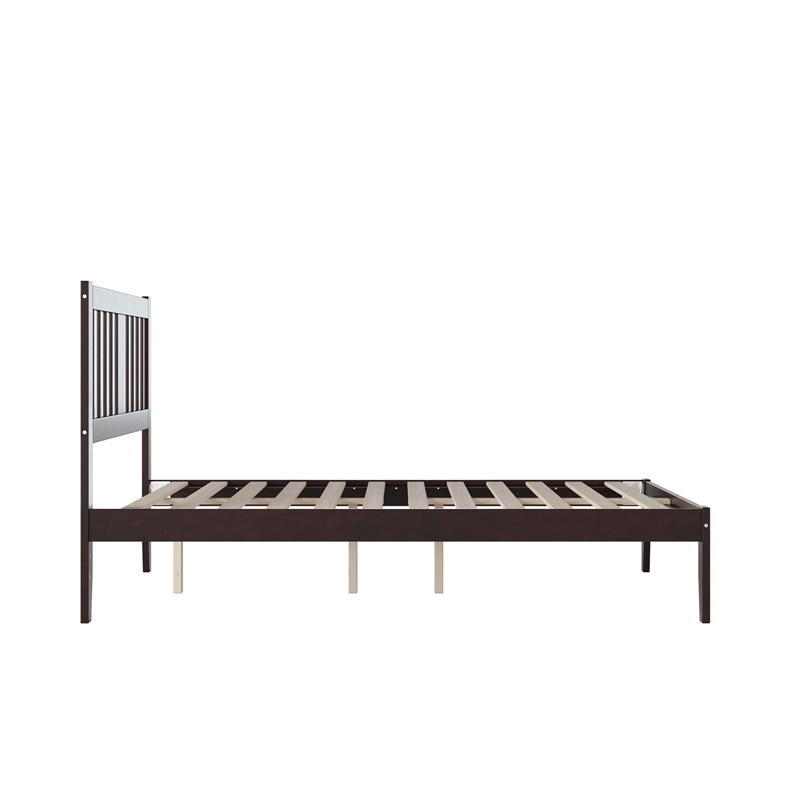 Bowery Hill Twin XL Solid Wood Spindle Platform Bed in White