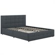 Bowery Hill Tufted Queen Storage Platform Bed in Blue