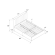 Bowery Hill Upholstered Full Bed with Storage Drawers