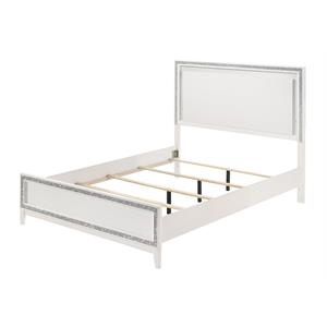Bowery Hill King Bed in LED and White Finish