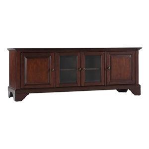 Bowery Hill Traditional Wood Low Profile TV Stand for TVs up to 60&quot in Mahogany