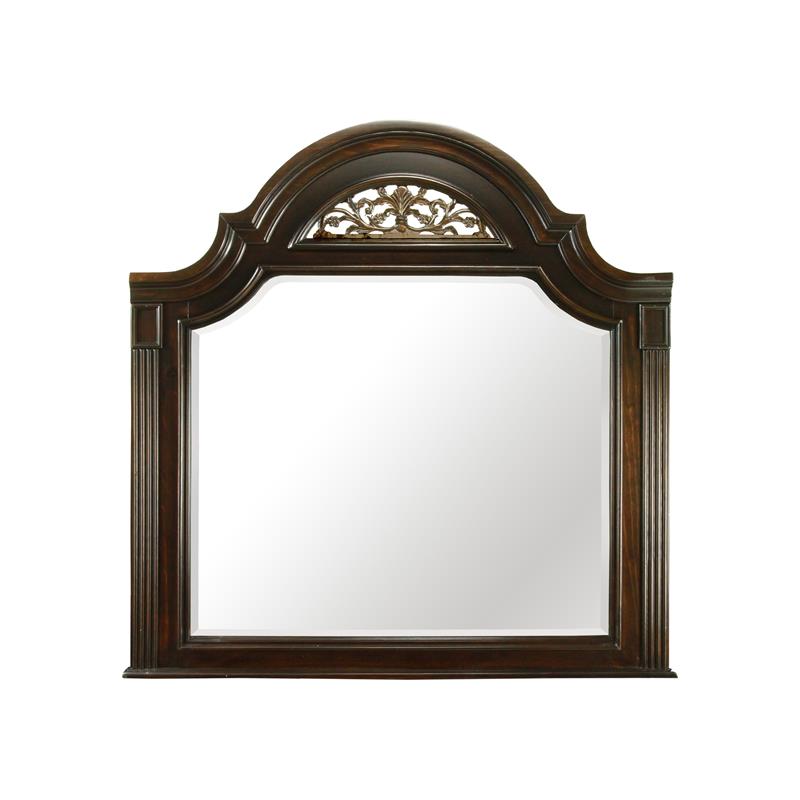 Bowery Hill 2-Piece 9-Drawer Traditional Solid Wood Dresser and Mirror in Walnut