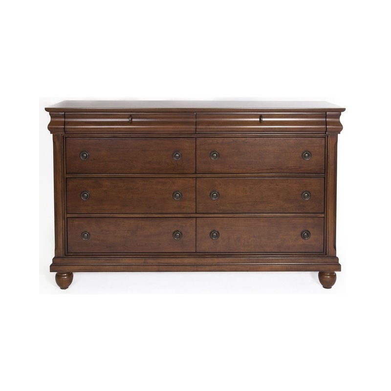 Bowery Hill Wood Cherry Dresser Rectangular 64