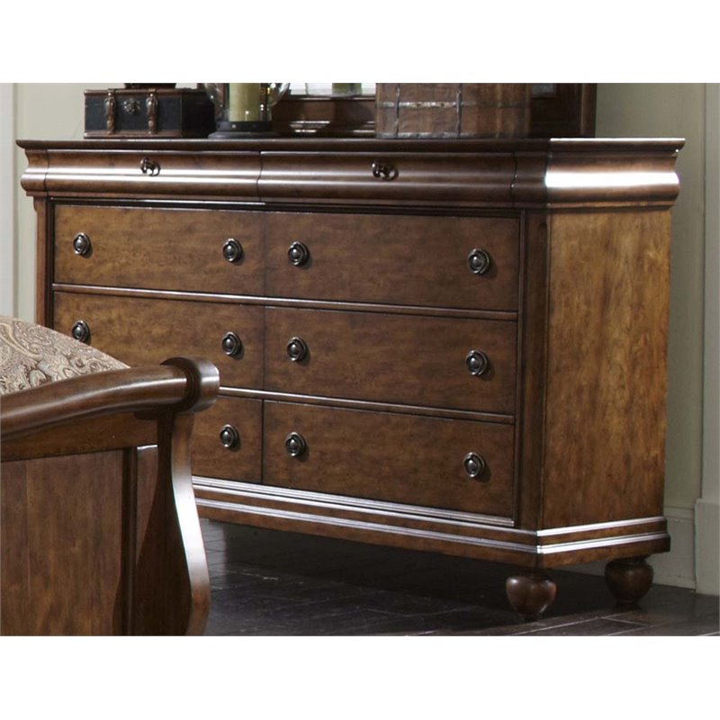 Bowery Hill Wood Cherry Dresser Rectangular 64