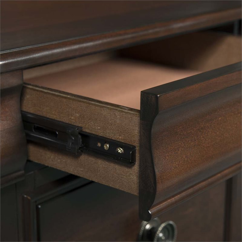 Bowery Hill Solid Wood 12-Drawers Bedroom Dresser in Cherry