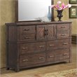 Bowery Hill 7 Drawer Dresser in Walnut