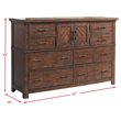Bowery Hill 7 Drawer Dresser in Walnut