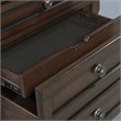Bowery Hill Wood 7-Drawers Bedroom Dresser and Mirror Set in Walnut