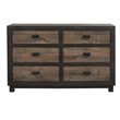 Bowery Hill 6 Drawer Dresser in Walnut