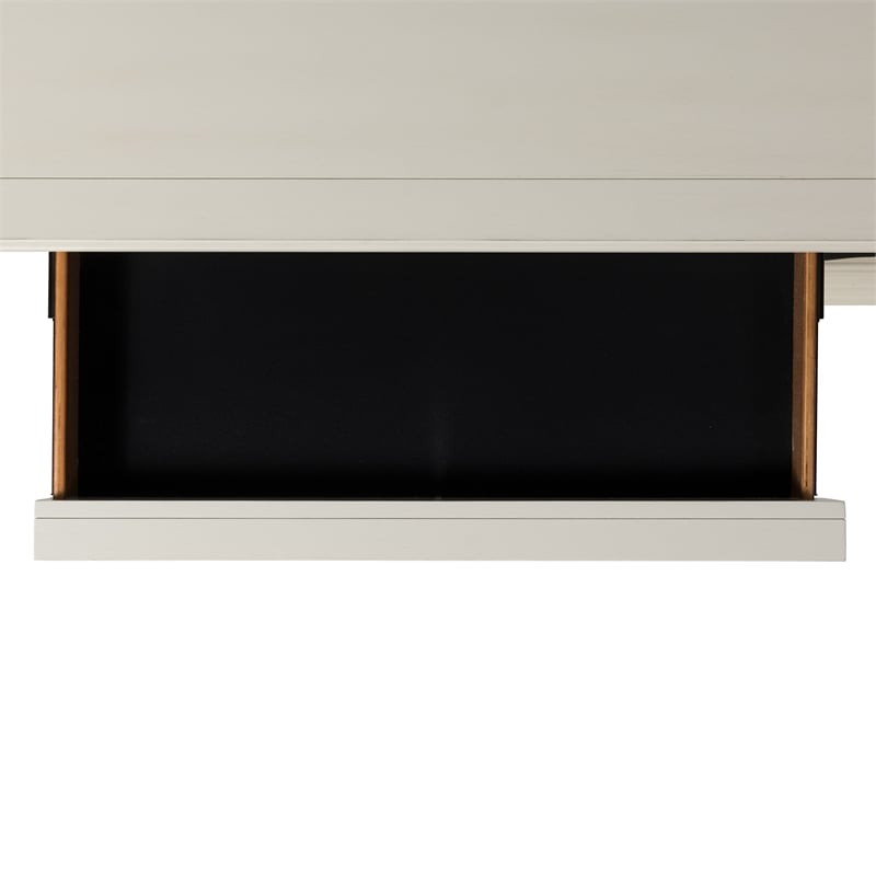 Bowery Hill 9-Drawer Transitional Wood Dresser with Mirror in White