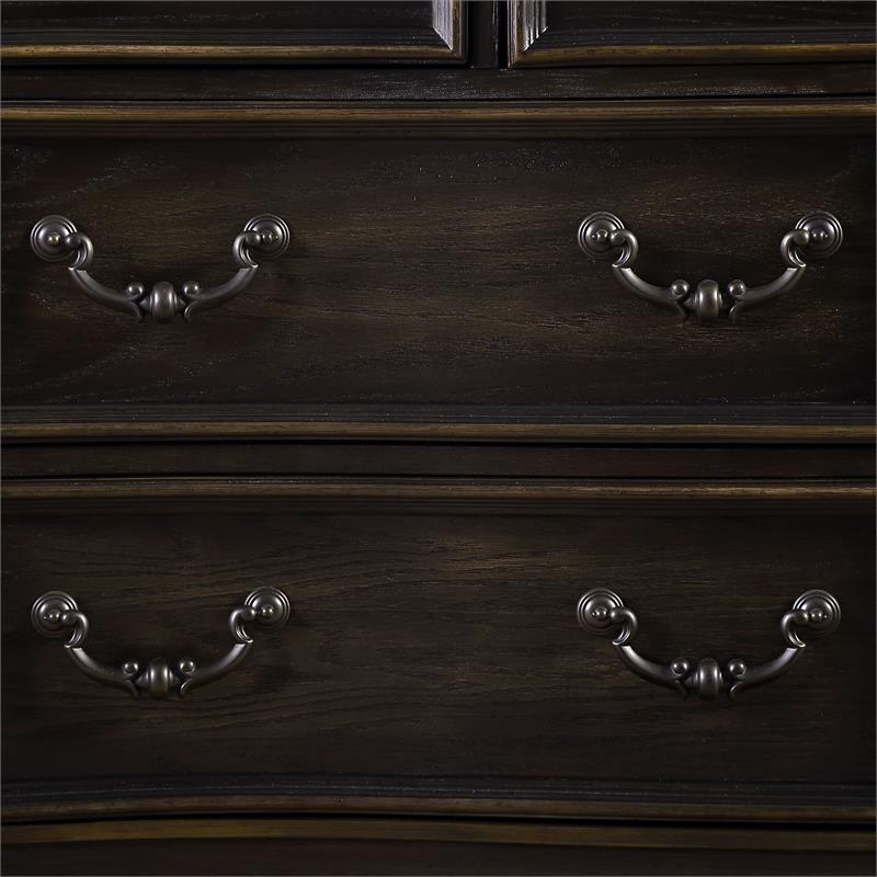 Bowery Hill Multi-step Molasses Wood 7-drawer Dresser and Mirror