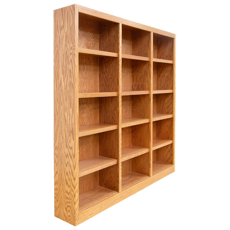Bowery Hill Wood Dry Oak Bookcase Rectangular 72