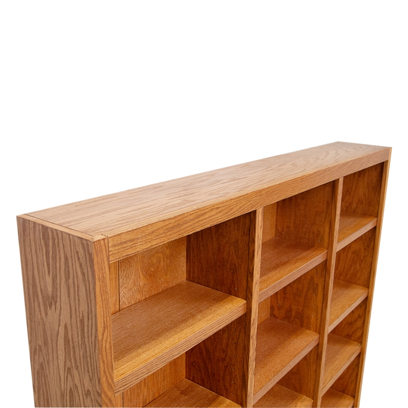 Bowery Hill Wood Dry Oak Bookcase Rectangular 72