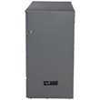 Bowery Hill Queen Traditional Solid Wood Murphy Bed Chest with Mattress in Gray