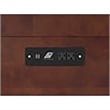 Bowery Hill Traditional Solid Wood Bed Chest with Mattress in Walnut
