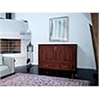 Bowery Hill Traditional Solid Wood Bed Chest with Mattress in Walnut