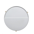 Bowery Hill Modern Wood Coffee Table in White and Natural