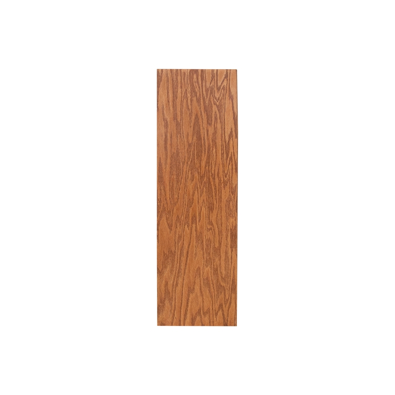 Bowery Hill Wood Dry Oak Bookcase Rectangular Adjustable Shelves 36