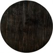 Bowery Hill Solid Wood Antique Black Coffee Table Round Open Shelf 36