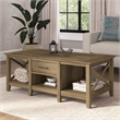 Bowery Hill Modern Engineered Wood Coffee Table with Storage in Pine