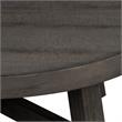 Bowery Hill Modern Splay Leg Round Cocktail Table in Brown