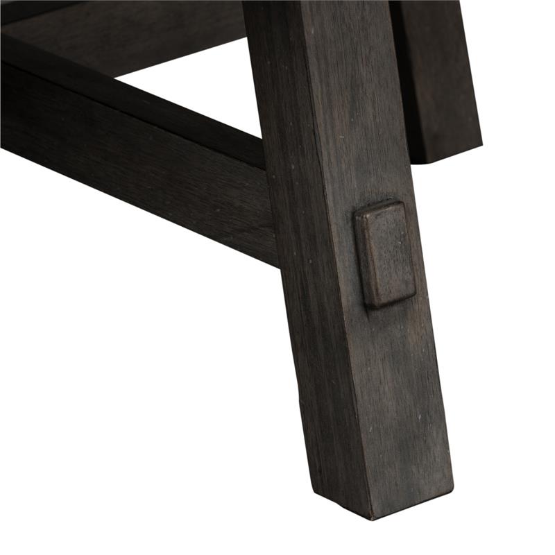 Bowery Hill Modern Splay Leg Round Cocktail Table in Brown