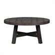 Bowery Hill Modern Splay Leg Round Cocktail Table in Brown